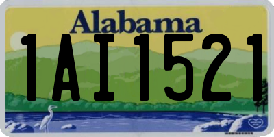 AL license plate 1AI1521