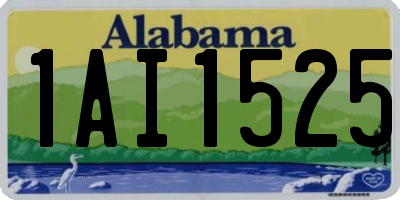 AL license plate 1AI1525