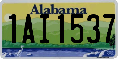 AL license plate 1AI1537