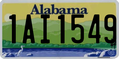 AL license plate 1AI1549