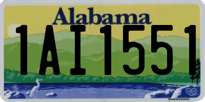 AL license plate 1AI1551