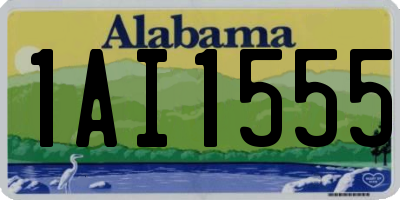 AL license plate 1AI1555