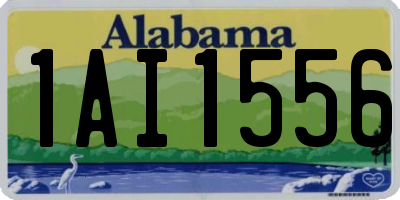 AL license plate 1AI1556