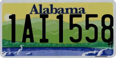 AL license plate 1AI1558
