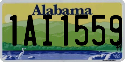 AL license plate 1AI1559