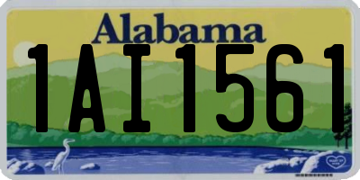 AL license plate 1AI1561