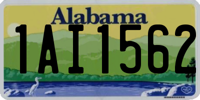 AL license plate 1AI1562