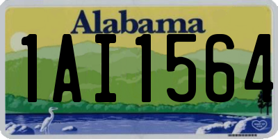 AL license plate 1AI1564