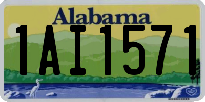 AL license plate 1AI1571