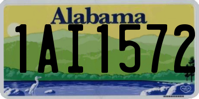 AL license plate 1AI1572