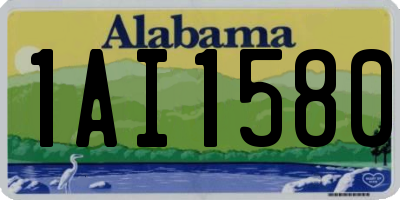 AL license plate 1AI1580