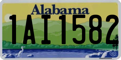 AL license plate 1AI1582