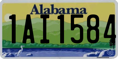 AL license plate 1AI1584