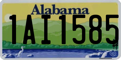 AL license plate 1AI1585