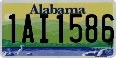 AL license plate 1AI1586