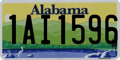 AL license plate 1AI1596