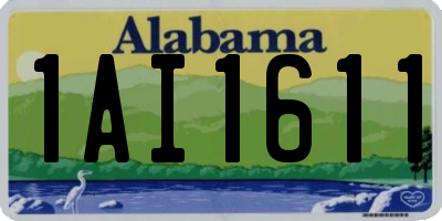 AL license plate 1AI1611