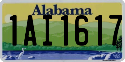AL license plate 1AI1617