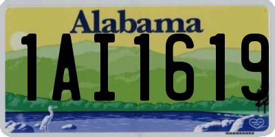 AL license plate 1AI1619
