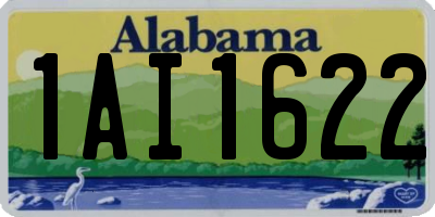 AL license plate 1AI1622