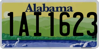 AL license plate 1AI1623
