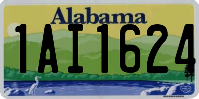 AL license plate 1AI1624