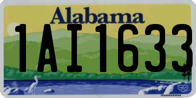 AL license plate 1AI1633