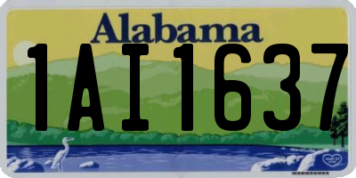 AL license plate 1AI1637