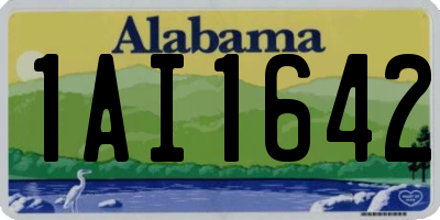 AL license plate 1AI1642