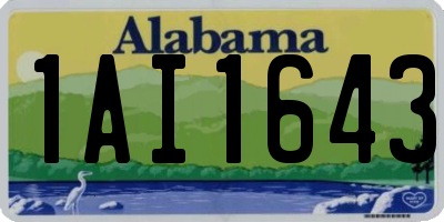 AL license plate 1AI1643