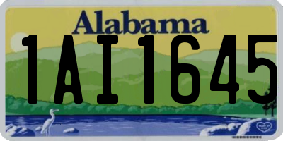 AL license plate 1AI1645