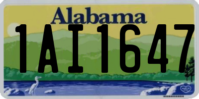 AL license plate 1AI1647