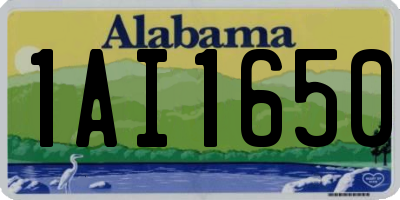 AL license plate 1AI1650
