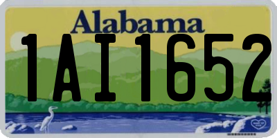 AL license plate 1AI1652
