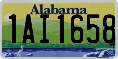 AL license plate 1AI1658