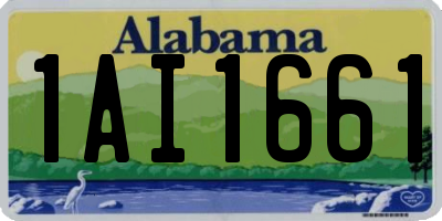 AL license plate 1AI1661