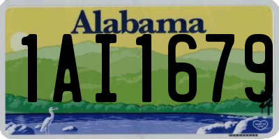 AL license plate 1AI1679