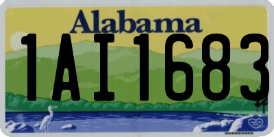 AL license plate 1AI1683