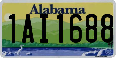 AL license plate 1AI1688
