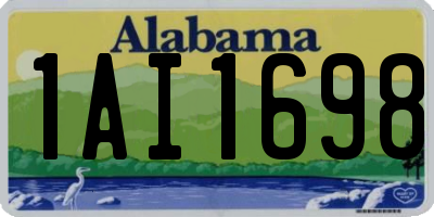 AL license plate 1AI1698