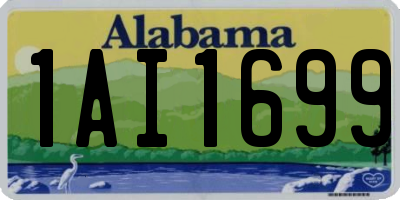 AL license plate 1AI1699
