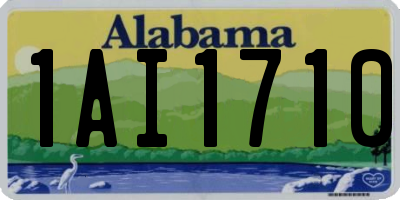 AL license plate 1AI1710