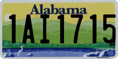 AL license plate 1AI1715