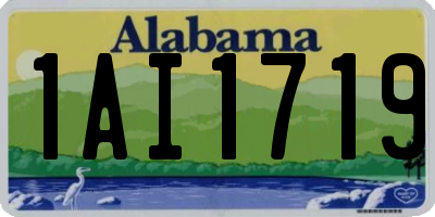 AL license plate 1AI1719