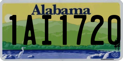 AL license plate 1AI1720