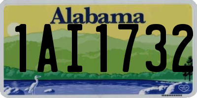 AL license plate 1AI1732