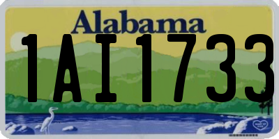 AL license plate 1AI1733