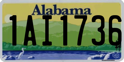 AL license plate 1AI1736