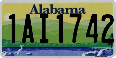 AL license plate 1AI1742