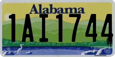 AL license plate 1AI1744